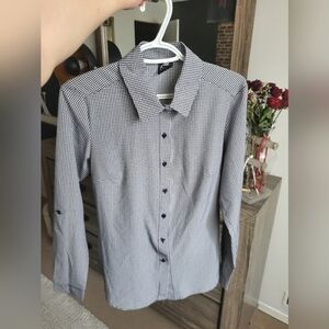 Formal black/white top